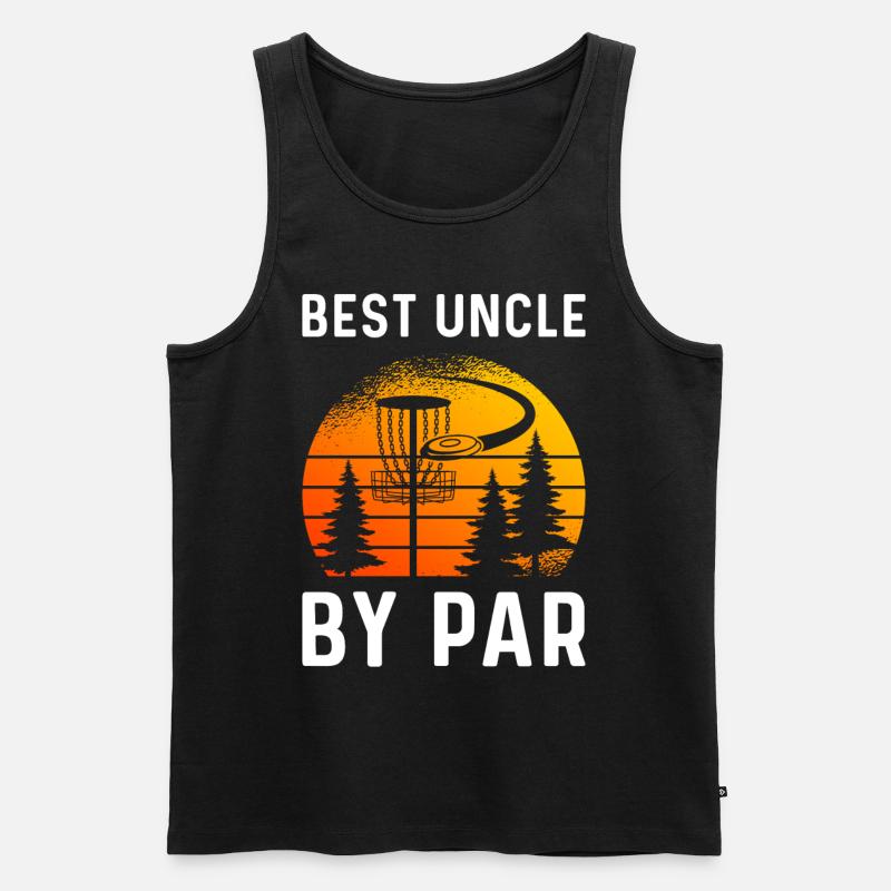 Uncle By Par - Männer Premium Bio Tank Top - Schwarz