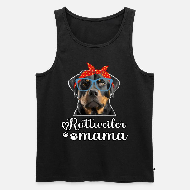Rottweiler Mama - Männer Premium Bio Tank Top - Schwarz