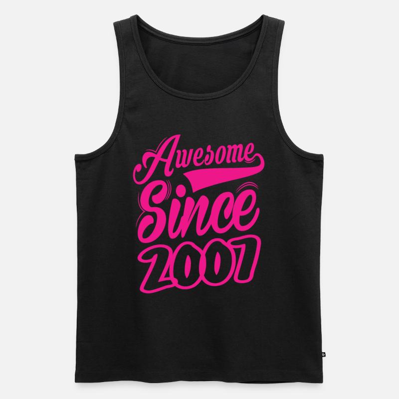 Awesome Since 2007 - Men's Premium Organic Tank Top - black