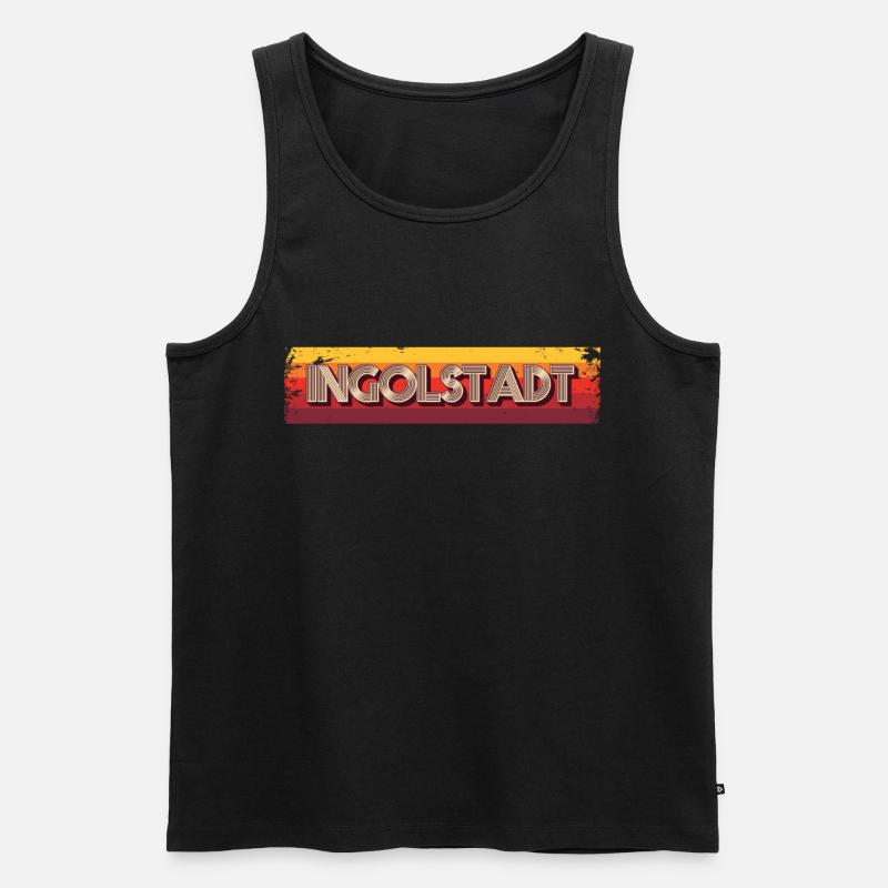 Ingolstädterin Ingolstädter Ingolstadt - Männer Premium Bio Tank Top - Schwarz