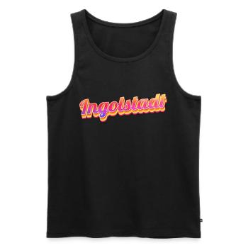 Ingolstadt resident Ingolstadt - Men's Premium Organic Tank Top - black - Front - AI Model Male 178 light (178cm)