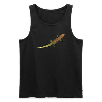 Madagaskar Taggecko I Reptilien Motiv für - Männer Premium Bio Tank Top - Schwarz - Vorne - Michal (187cm)