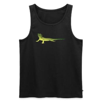 Madagascar Day Gecko I Reptile Motif for - Men's Premium Organic Tank Top - black - Front - Michal (187cm)