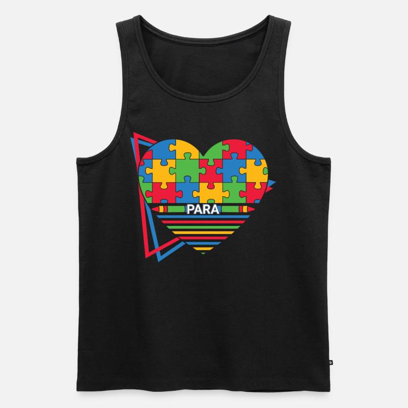 Paraprofessional - Männer Premium Bio Tank Top - Schwarz