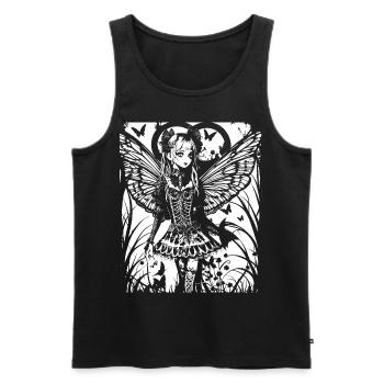 Fairycore Aesthetics Skeleton Fairy Goth Gothic G - Men's Premium Organic Tank Top - black - Front - Michal (187cm)