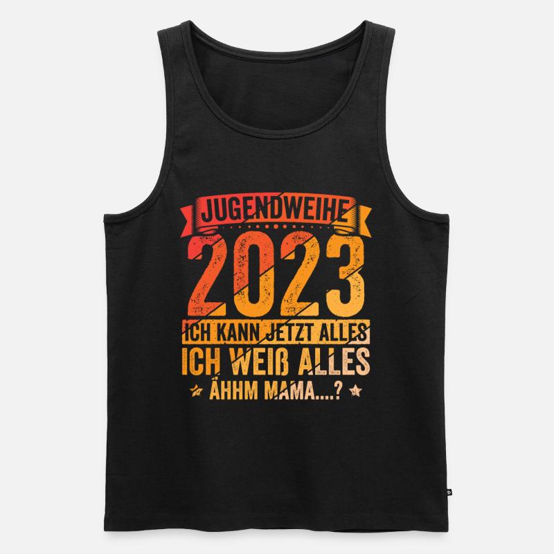 Jugendweihe 2023 - Männer Premium Bio Tank Top - Schwarz