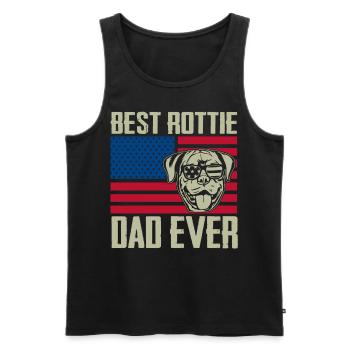 Meilleur papa pourri de tous les temps - Débardeur bio Premium Homme - noir - Devant - Michal (187cm)