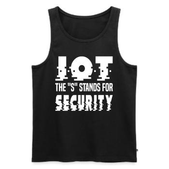 Internet Of Things IOT Programmierer Admin IT - Männer Premium Bio Tank Top - Schwarz - Vorne - Michal (187cm)