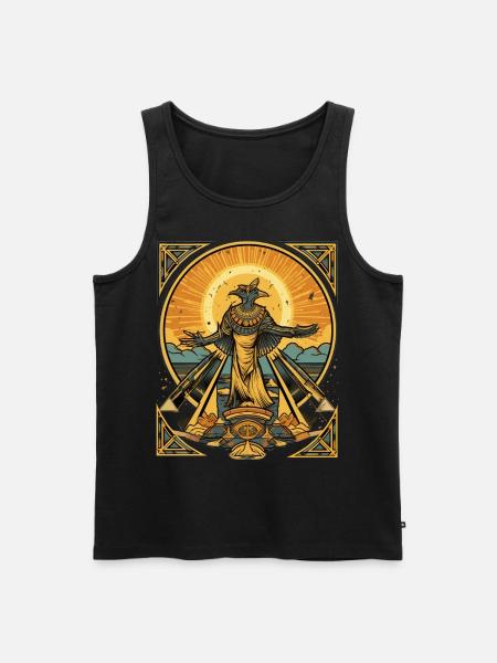 Ägyptische Gottheit - Männer Premium Bio Tank Top - Schwarz