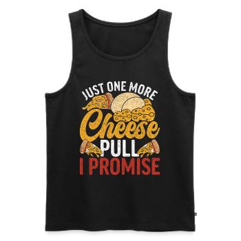Pizza maker Pizzaiolo - Men's Premium Organic Tank Top - black - Front - AI Model Male 178 light (178cm)