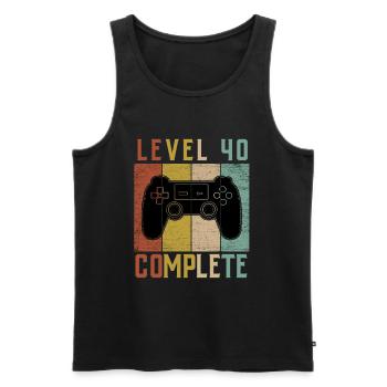 Zocker Geschenk Junge Gamer Controller Zocken - Männer Premium Bio Tank Top - Schwarz - Vorne - AI Model Male 178 light (178cm)