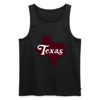 Texas Geschenk Huston Austin Dallas El Paso Rodeo - Männer Premium Bio Tank Top - Schwarz - Vorne - AI Model Male 178 light (178cm)