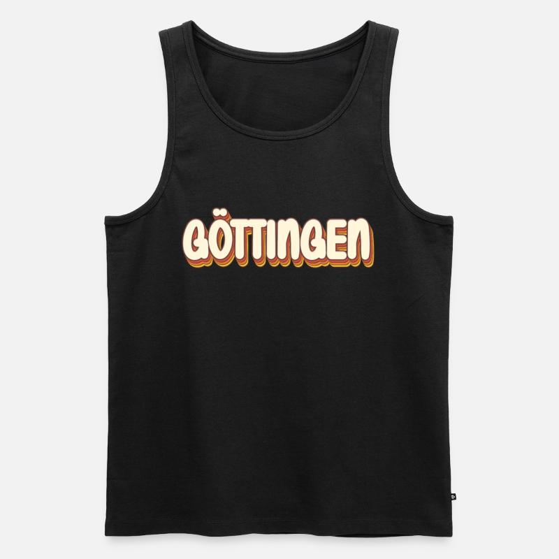 Göttingerin Göttinger Göttingen - Männer Premium Bio Tank Top - Schwarz