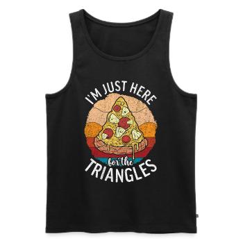 Pizza maker Pizzaiolo - Men's Premium Organic Tank Top - black - Front - AI Model Male 178 light (178cm)