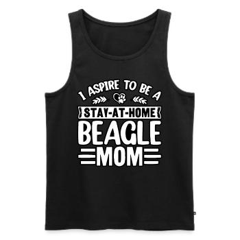 I aspire to be a stay at home Beagle Mom - Men's Premium Organic Tank Top - black - Front - Michal (187cm)