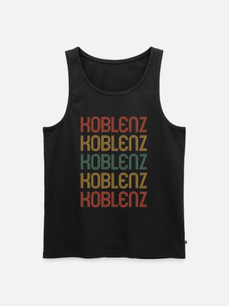 Koblenzerin Koblenzer Koblenz - Men's Premium Organic Tank Top - black