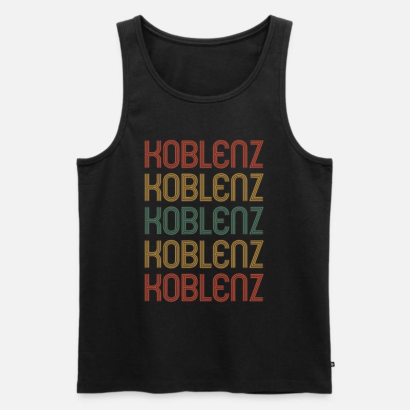 Koblenzerin Koblenzer Koblenz - Männer Premium Bio Tank Top - Schwarz
