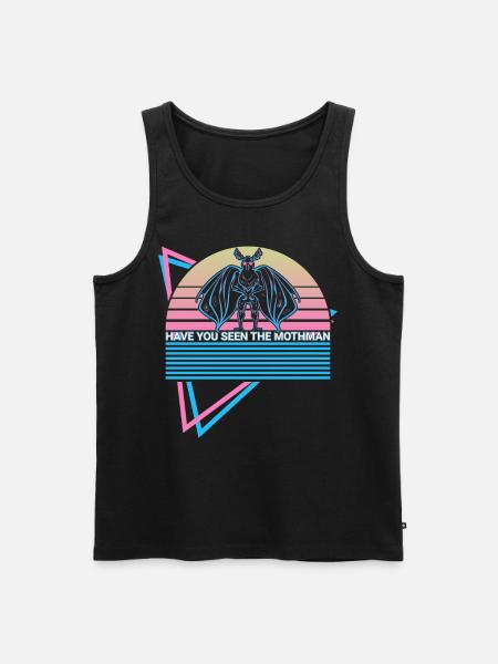 Mothman Crypto Cryptozoology Retro - Men's Premium Organic Tank Top - black