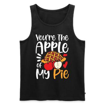 You're The Apple Of My Pie für einen Apple Pie - Männer Premium Bio Tank Top - Schwarz - Vorne - AI Model Male 178 light (178cm)