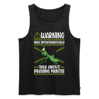 Gottesanbeterin Mantis Fangschrecke - Männer Premium Bio Tank Top - Schwarz - Vorne - AI Model Male 178 light (178cm)