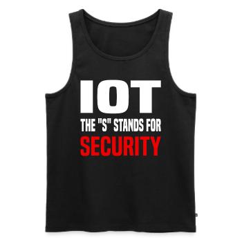 Internet Of Things IOT Programmierer Admin IT - Männer Premium Bio Tank Top - Schwarz - Vorne - Michal (187cm)