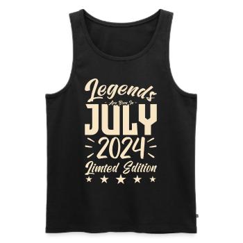 Geburten im Juli 2024 Geburtstagsgeschenk 20 - Männer Premium Bio Tank Top - Schwarz - Vorne - Michal (187cm)