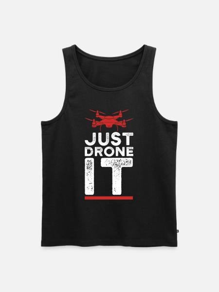Drone - just drone it - Männer Premium Bio Tank Top - Schwarz