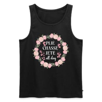 Ballet Dancer Dance Girl Ballerina - Männer Premium Bio Tank Top - Schwarz - Vorne - Michal (187cm)