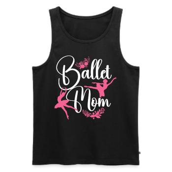 Ballet Dancer Dance Girl Ballerina - Männer Premium Bio Tank Top - Schwarz - Vorne - AI Model Male 178 light (178cm)