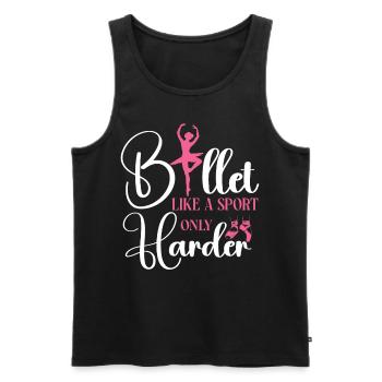 Ballet Dancer Dance Girl Ballerina - Männer Premium Bio Tank Top - Schwarz - Vorne - Michal (187cm)