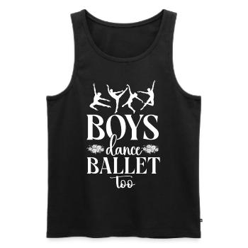 Ballet Dancer Dance Girl Ballerina - Männer Premium Bio Tank Top - Schwarz - Vorne - Michal (187cm)