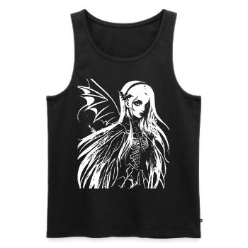 Fairycore Ästhetik Skelett Fee Goth Gothic G - Männer Premium Bio Tank Top - Schwarz - Vorne - AI Model Male 178 light (178cm)