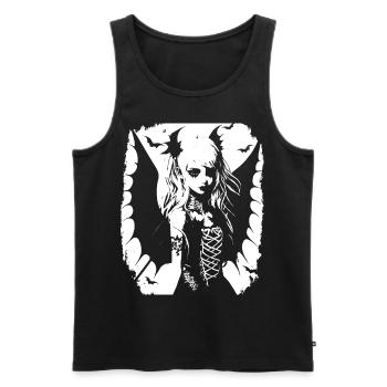 Fairycore Ästhetik Grunge Skelett Fee Goth G - Männer Premium Bio Tank Top - Schwarz - Vorne - AI Model Male 178 light (178cm)