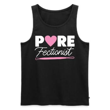 Cute Esthetician Skincare - Männer Premium Bio Tank Top - Schwarz - Vorne - Michal (187cm)