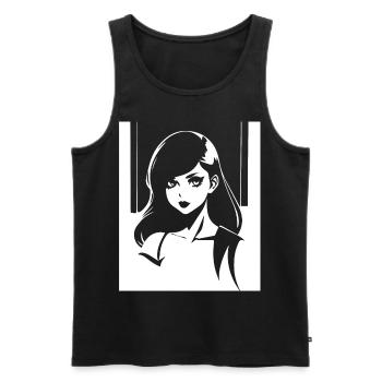 Batcave Girl Dark Fairytale Goth Occult Women Got - Men's Premium Organic Tank Top - black - Front - AI Model Male 178 light (178cm)