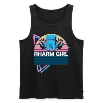 Pharmacist Pharmacy Retro - Men's Premium Organic Tank Top - black - Front - Michal (187cm)