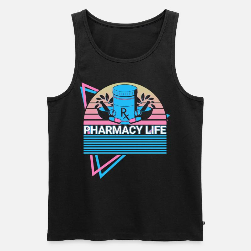 Apotheker Retro - Männer Premium Bio Tank Top - Schwarz