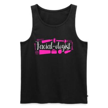 Cute Licensed Esthetician Skincare - Männer Premium Bio Tank Top - Schwarz - Vorne - Michal (187cm)