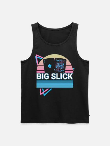 Poker Player Retro - Men's Premium Organic Tank Top - black