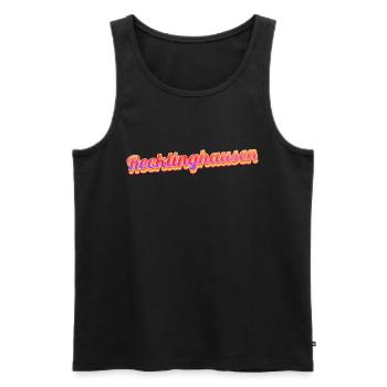 Recklinghausenerin Recklinghausener Recklinghausen - Männer Premium Bio Tank Top - Schwarz - Vorne - Michal (187cm)