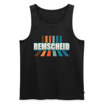 Remscheiderin Remscheider Remscheid - Débardeur bio Premium Homme - noir - Devant - AI Model Male 178 light (178cm)