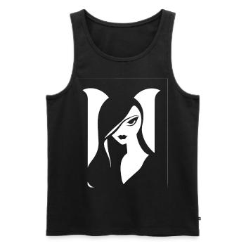 Gothic Girl Dark Fairytale Goth Occult Women Batc - Débardeur bio Premium Homme - noir - Devant - AI Model Male 178 light (178cm)