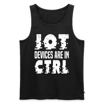 Internet Of Things IOT Programmierer Admin IT - Männer Premium Bio Tank Top - Schwarz - Vorne - Michal (187cm)