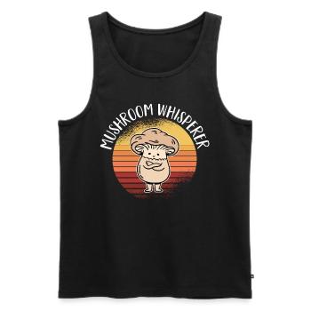 Mushroom picker mushroom mushroom hunter mushroom lover mushroom farm - Men's Premium Organic Tank Top - black - Front - Michal (187cm)