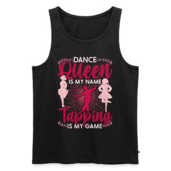 Tap Dancer Stepper Tap Dance - Men's Premium Organic Tank Top - black - Front - Michal (187cm)
