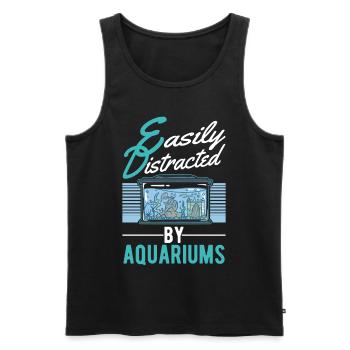 Aquarist Aquaristik Aquarium - Männer Premium Bio Tank Top - Schwarz - Vorne - Michal (187cm)
