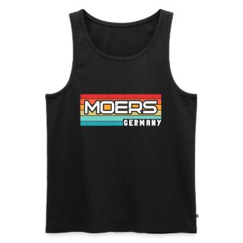 Moerserin Moerser Moers - Men's Premium Organic Tank Top - black - Front - Michal (187cm)