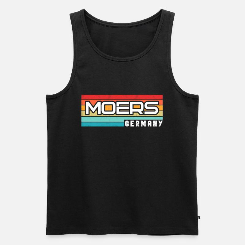 Moerserin Moerser Moers - Männer Premium Bio Tank Top - Schwarz