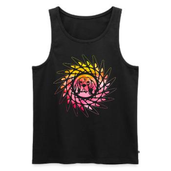 Beagle Dog - Men's Premium Organic Tank Top - black - Front - Michal (187cm)