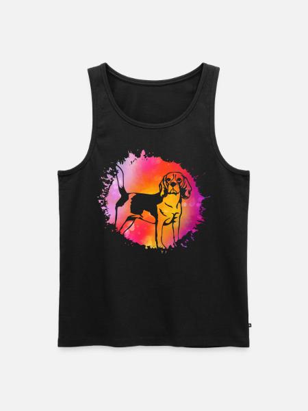 Beagle Dog - Men's Premium Organic Tank Top - black